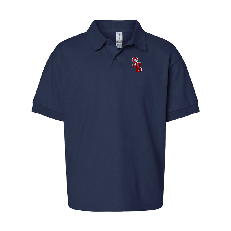 Youth Stony Brook Seawolves Gildan Dry Blend Jersey Polo